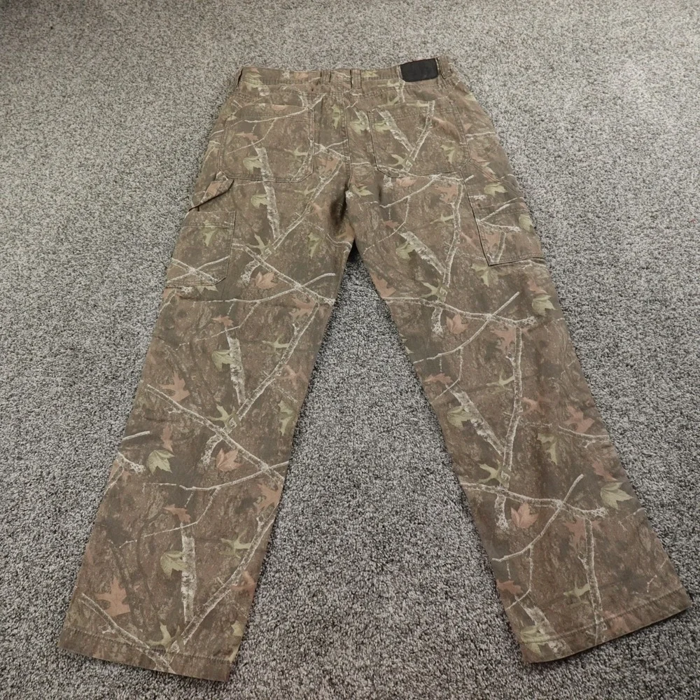 Aeropostale Jeans Mens M 34X30 Brown Green Camo Canvas Carpenter Hunting Outdoor